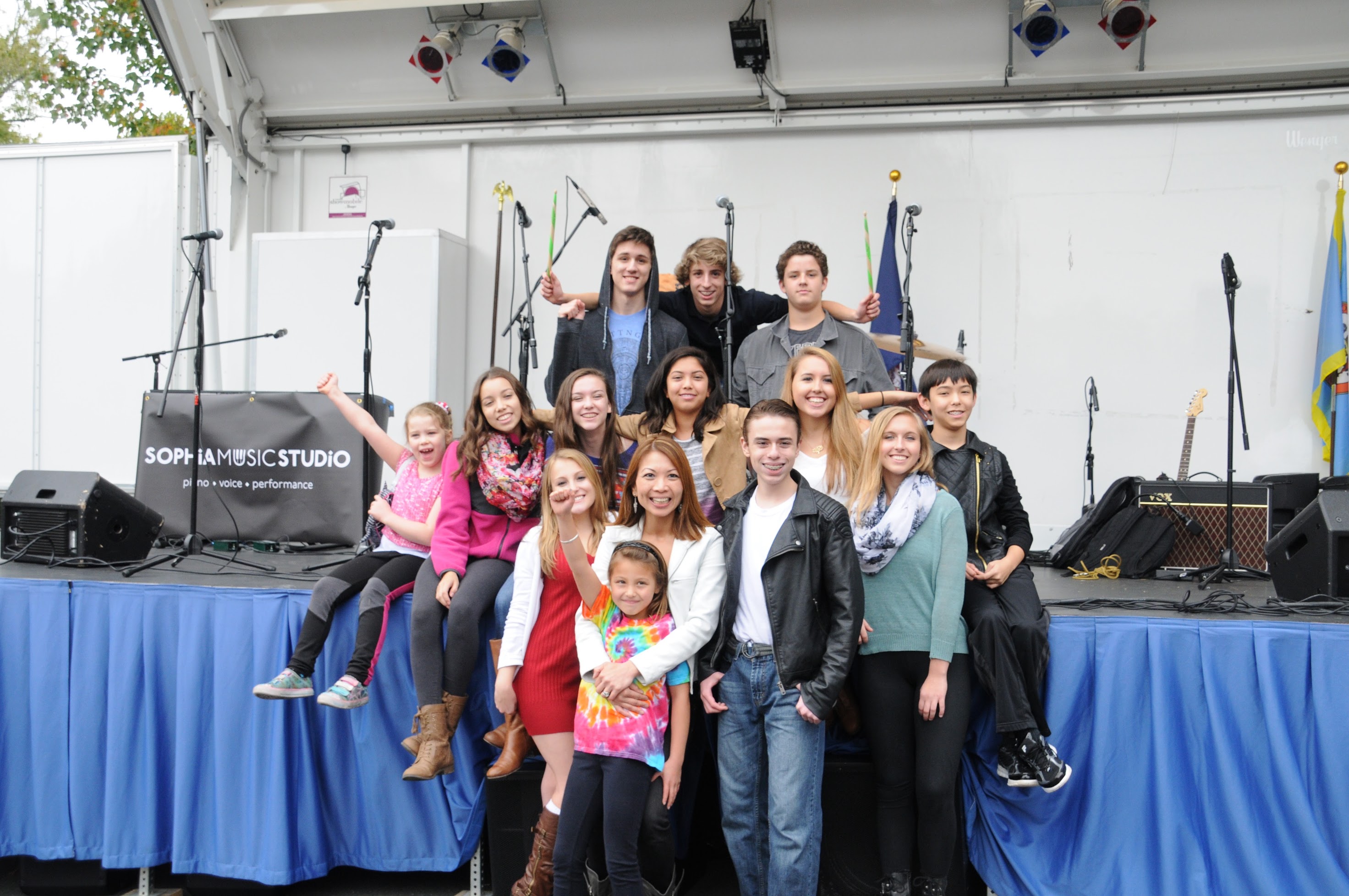 Sophia's students performing