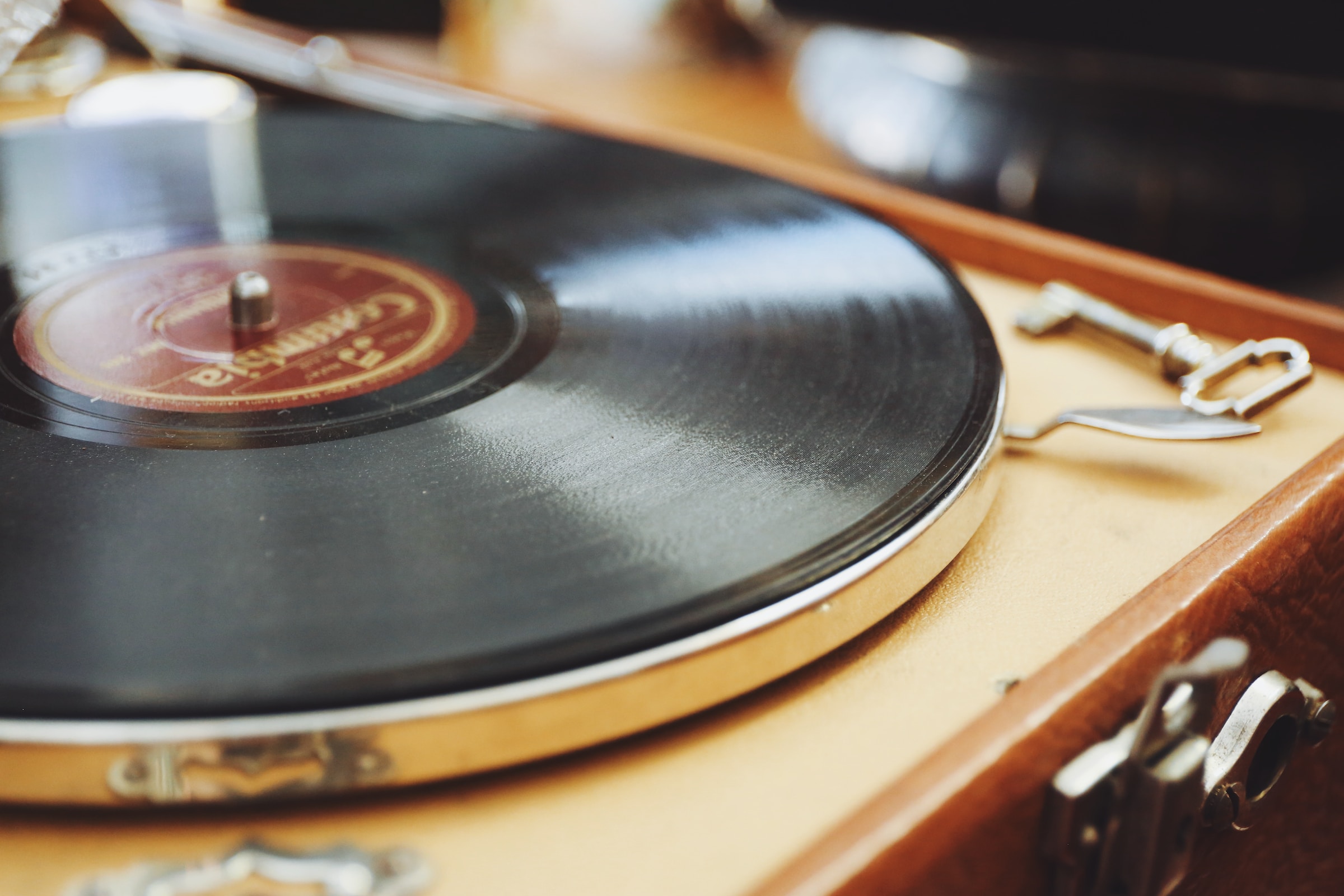 Old record player